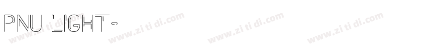 PNU Light字体转换